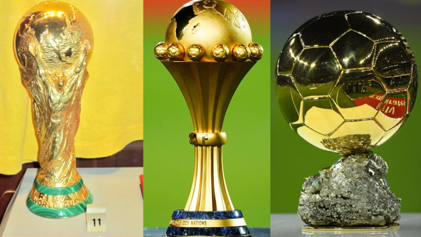 trophées can, coupe du monde, ballon d'or