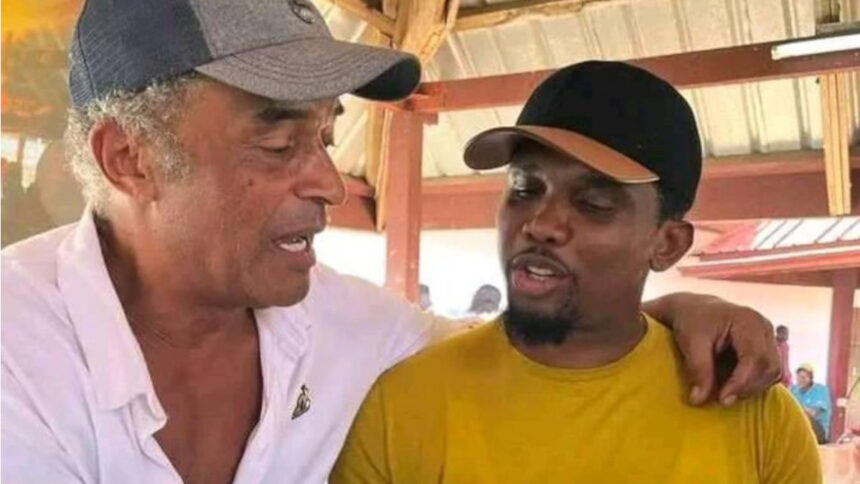 Yannick Noah et Samuel Eto'o Fils