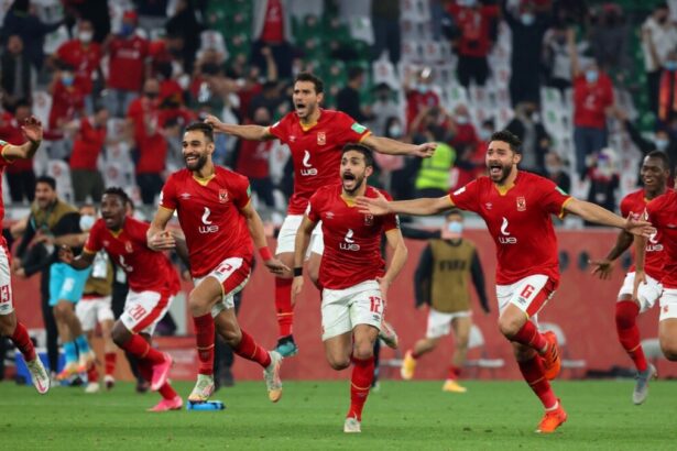 Les champions de la Ligue des champions d'Afrique, les Egyptiens de Al Ahly SC