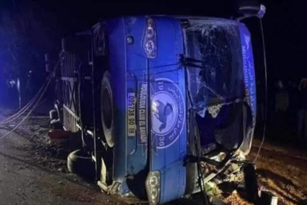 Accident bus Mouloudia El Bayadh