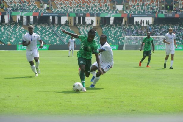 Une phase de match Nigeria-Guinée Equatoriale