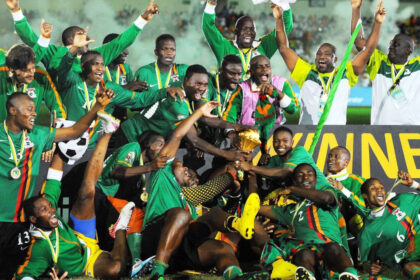 La joie des Zambiens, Champion d'Afrique en 2012