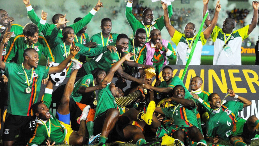 La joie des Zambiens, Champion d'Afrique en 2012