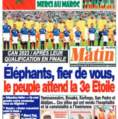 CAN 2023 : la presse ivoirienne rêve d’un troisième sacre des Eléphants