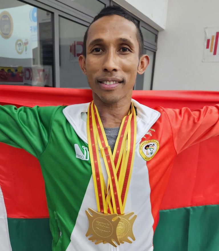 Jeux africains 2023 : un haltérophile malgache remporte trois médailles