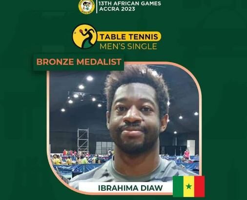 Jeux africains - Tennis de table : médaille de Bronze pour le Sénégal