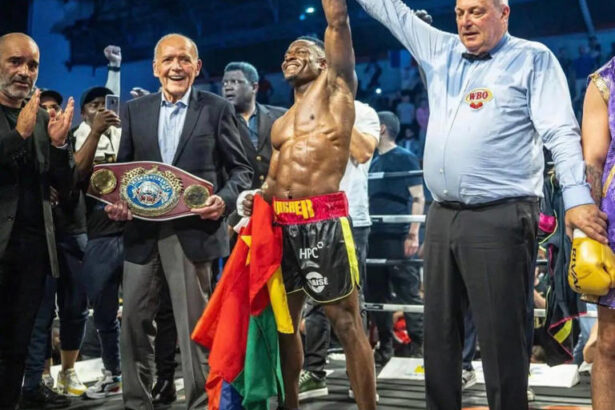 Boxe : comment le camerounais Lélé Sadjo a conservé son titre européen des super-moyens
