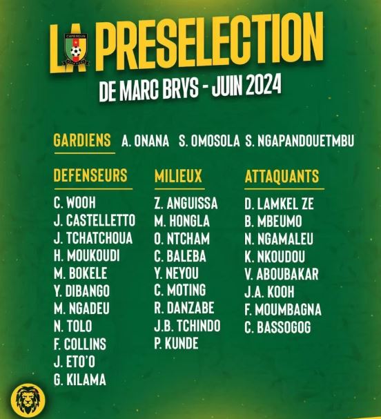 Cameroun : qui va envoyer la première liste des Lions de Marc Brys aux clubs ?