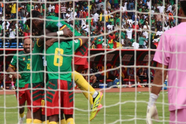 la joie des Lions indomptables du Cameroun