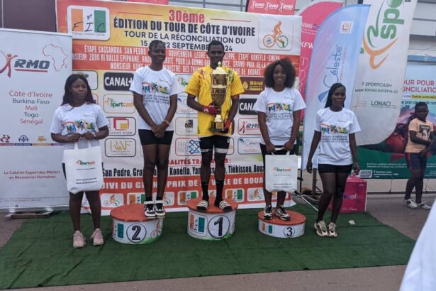 Tour de Côte d’Ivoire 2024 : le Camerounais Fabrice Chofor remporte la première étape