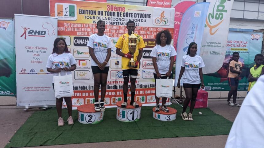 Tour de Côte d’Ivoire 2024 : le Camerounais Fabrice Chofor remporte la première étape