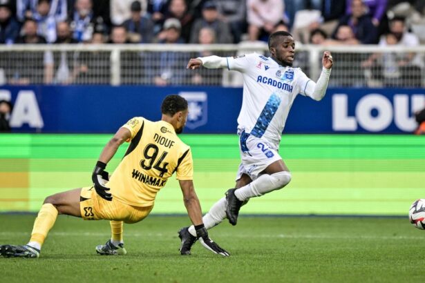 Ligue 1 : l'ivoirien Hamed Traoré marque le but du break avec Auxerre face à Reims
