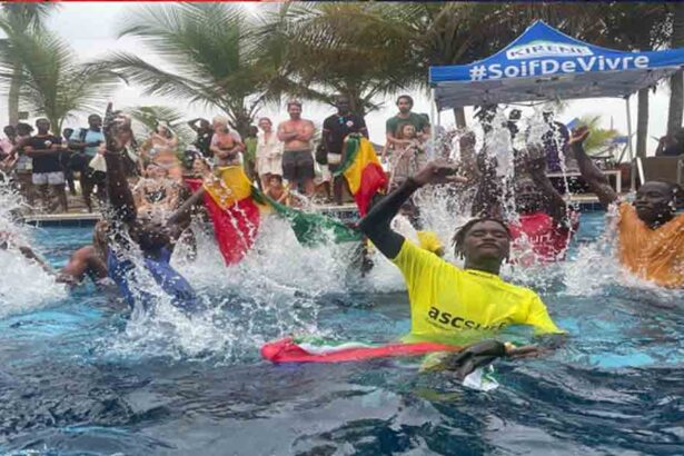 Africa Surf Tour Côte d'Ivoire 2025 : le Sud-Africain Paul Samson surfe sur la compétition