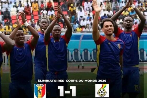 Éliminatoires Mondial 2026 : le Tchad accroche le Ghana (1-1) pour l’inauguration de son nouveau stade