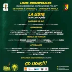 Marc Brys dévoile sa liste : Onana, Aboubakar et Choupo-Moting leaders des Lions Indomptables