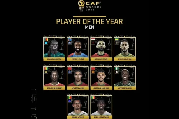 CAF Awards 2025 : Victor Osimhen, Achraf Hakimi et Mohamed Salah en lice pour le Joueur Africain