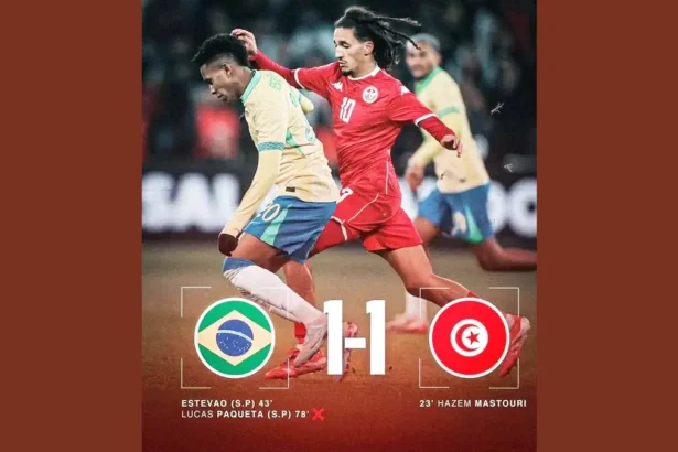 Brésil : victoire contre le Sénégal et match nul face à la Tunisie en amical 2025