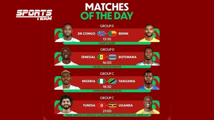 CAN Maroc 2025 : Sénégal, Nigeria et Tunisie entrent en scène ce mardi lors d’une journée décisive