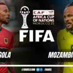CAN 2025 : le Mozambique battu 4-1 par l’Angola, un avertissement avant le choc contre le Cameroun