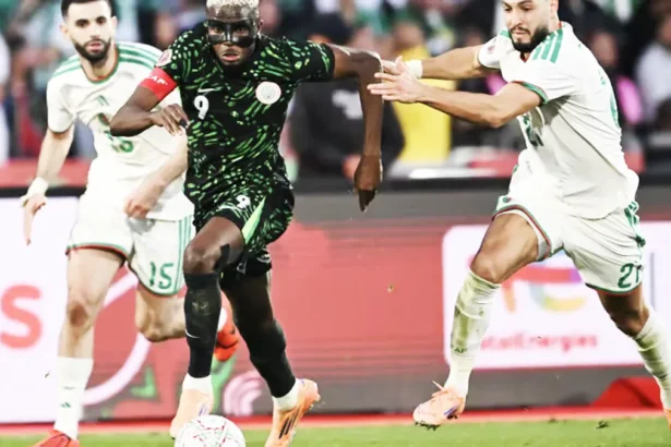 Victor Osimhen célébration but Nigeria Algérie CAN 2025