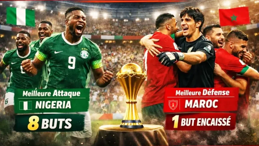 CAN 2025 : le Nigeria frappe fort, le Maroc impressionne… les chiffres qui annoncent le choc des styles
