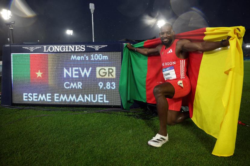 Le Live 1 Emmanuel Eseme bat le record des Jeux du Commonwealth
